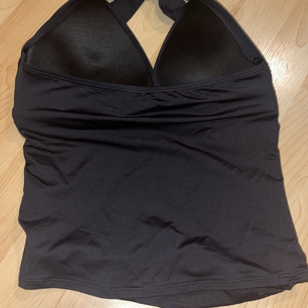 La Blanca black halter tankini 8 like‎ new - Picture 5 of 7